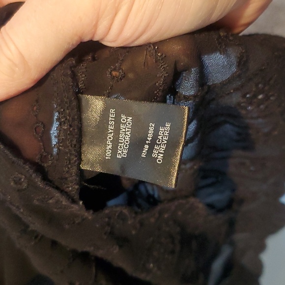 Torrid size 1 sheer black blouse - Picture 4 of 6